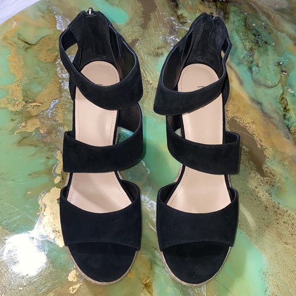 NWOT Botkier “Julian” Suede Espadrille Wedges - Picture 3 of 11